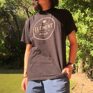 Great Condition Black Element Circle Logo T Shirt